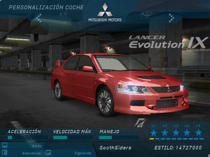  Mitsubishi Lancer Evolution VIII in Need for Speed: Underground  Rivals