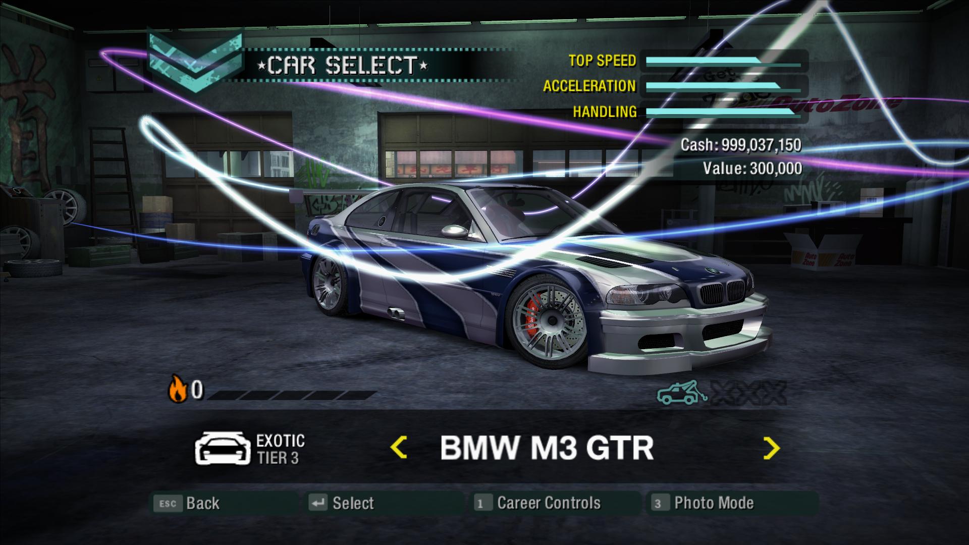 NFSMods - NFSMW Bonus Car Presets Mod