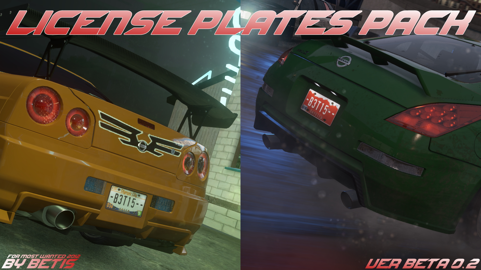 NFSMods - License Plates Pack for NFS MW 2012