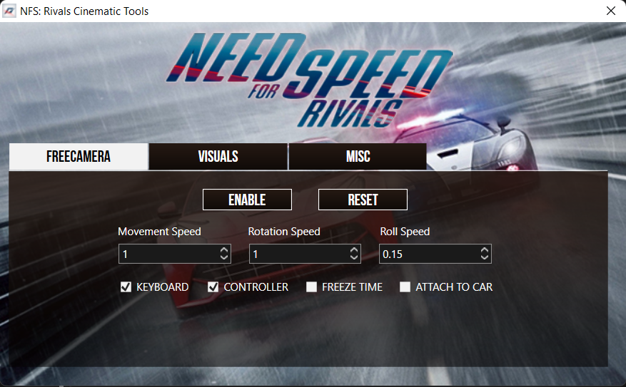 NFSMods - Rivals cinematic tool