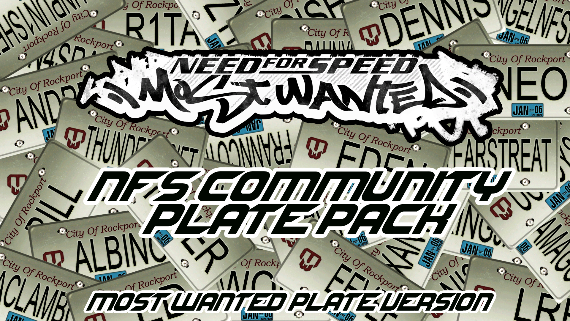 NFSMods - NFS Most Wanted - Custom Plates