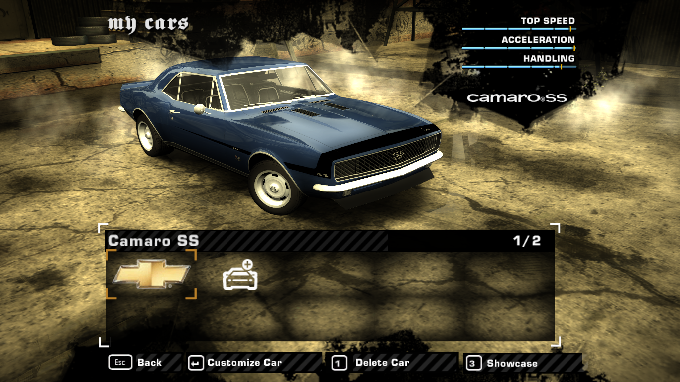 NFSMods - Upgradeable Chevrolet Camaro SS-396 Mod