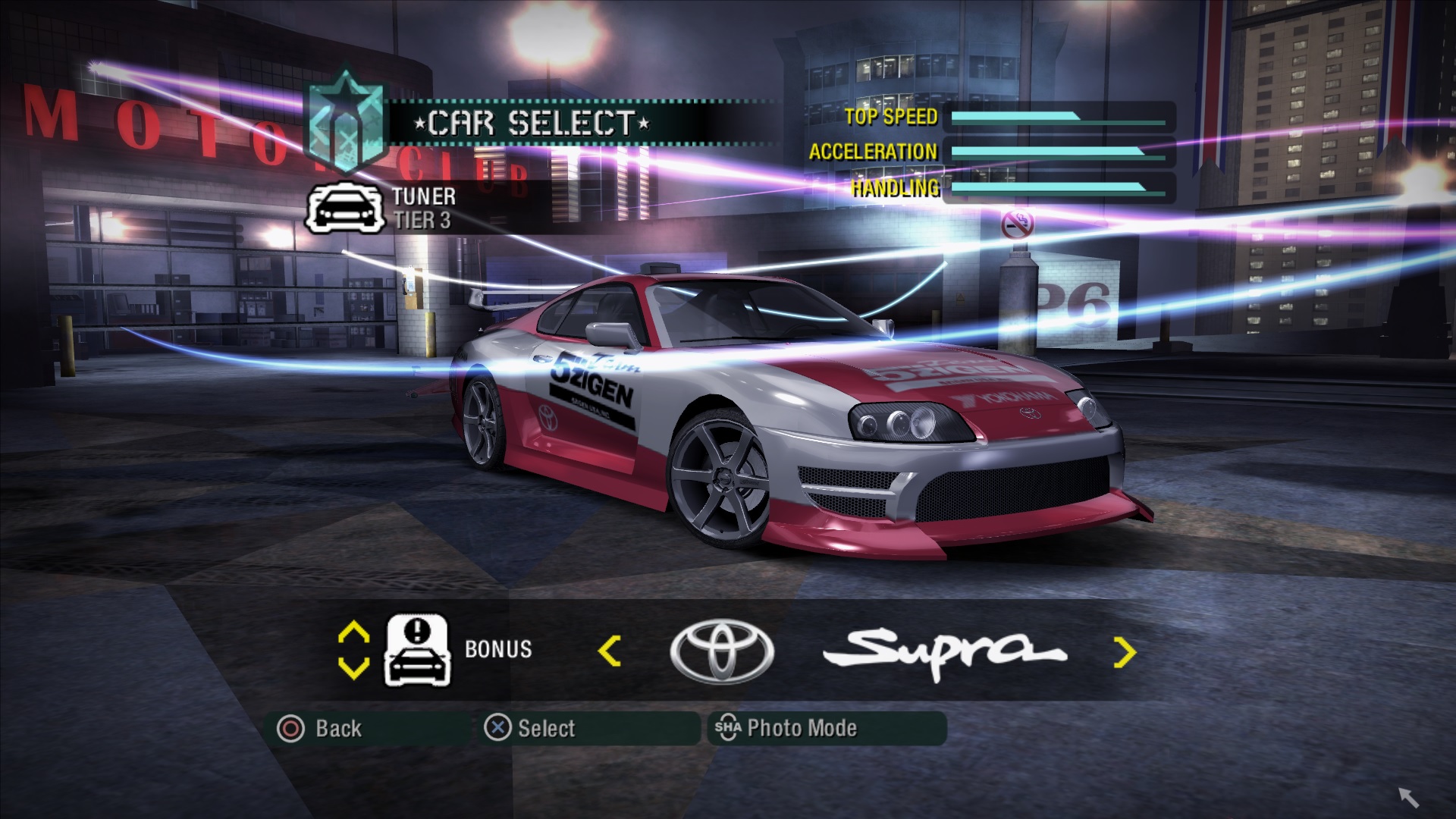 nfs carbon extra options doesnt work