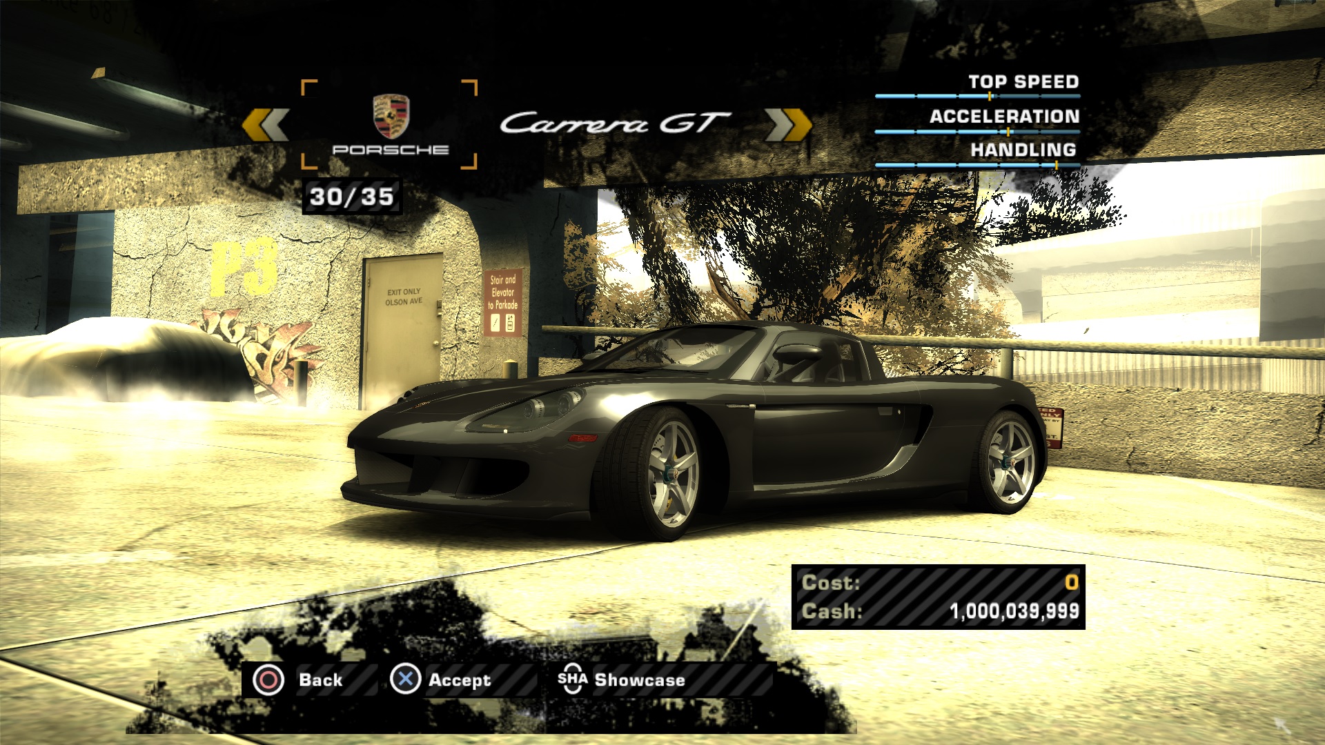 nfs most wanted cars list