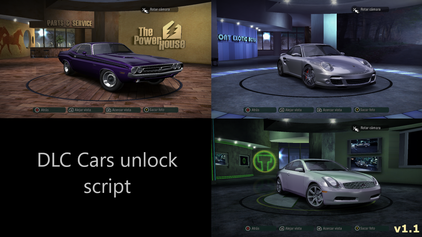 nfs carbon cars unlock trainer