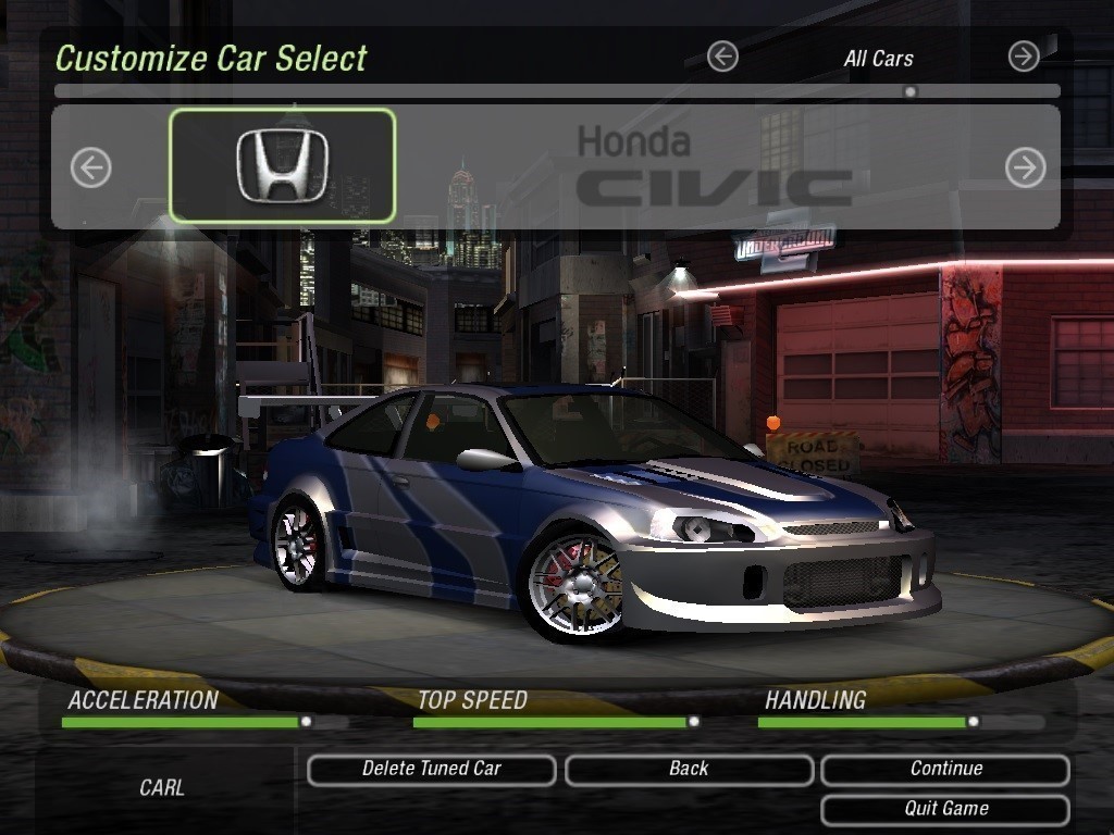 Need For Speed Underground Mitsubishi Nfsu Mod vinily MKM Sub-zero