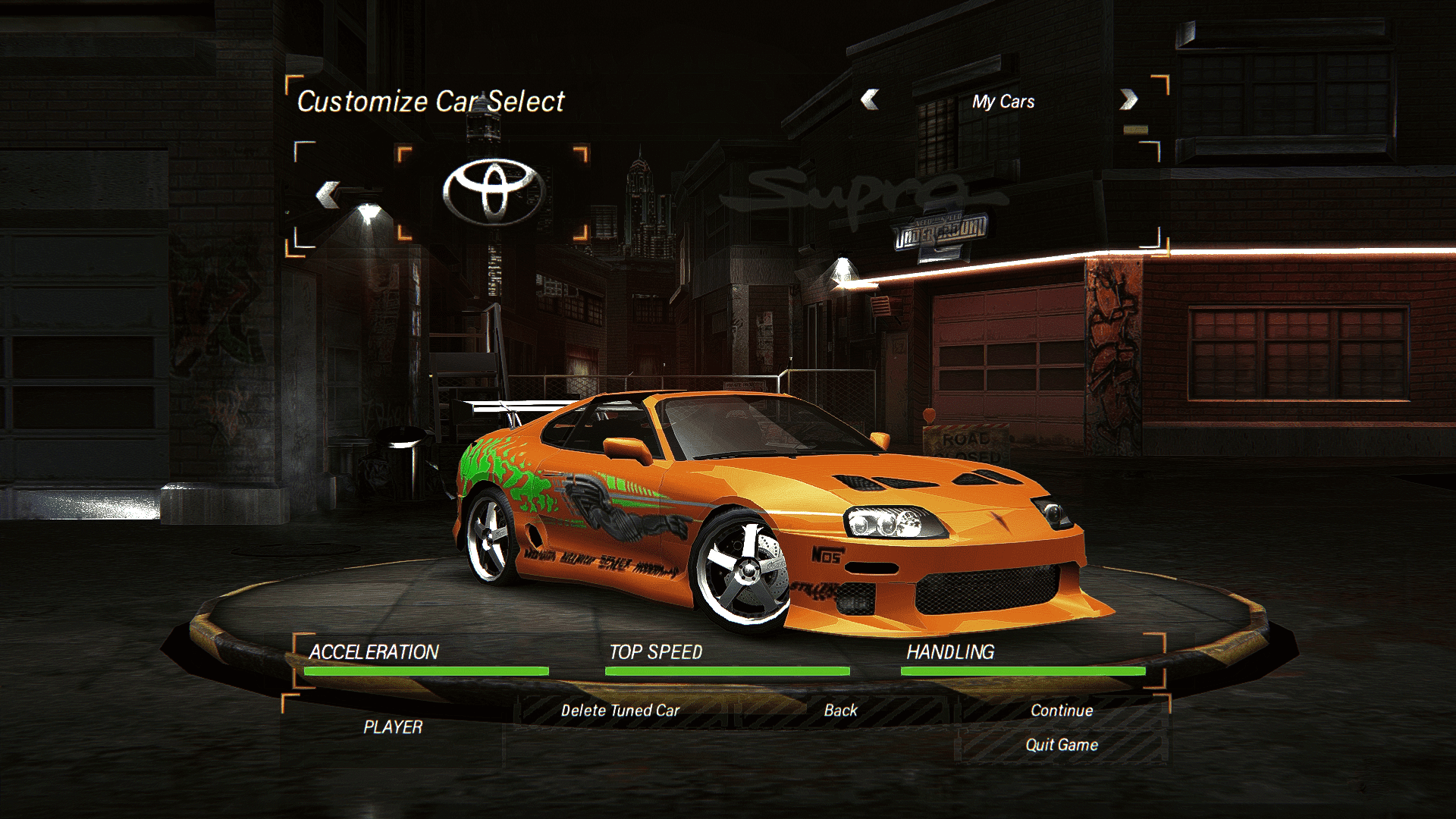 NFSMods - The Fast and the Furious Supra Vinyl for NFSU2