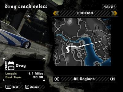 configuração do carro em Need for Speed: Most Wanted