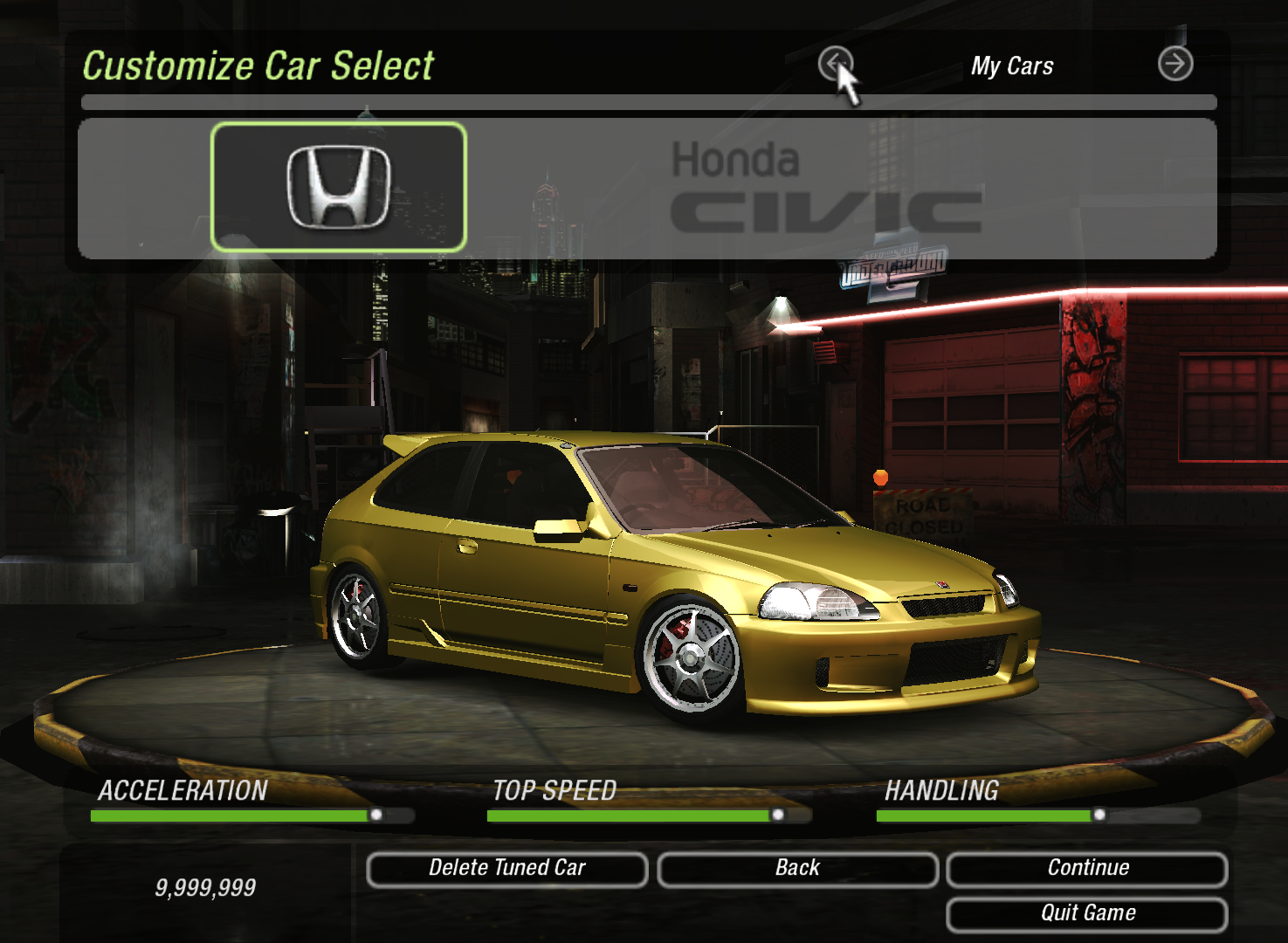 need for speed underground 2 honda civic